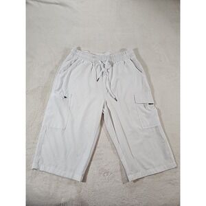Santiny Shorts Men's Size M Teal Zipper Pocket Elastic‎ Waist Drawstring